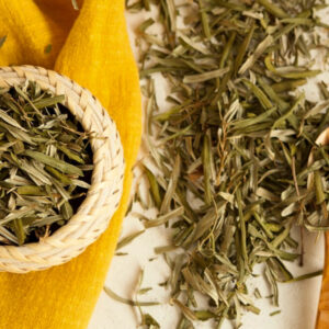 Sea buckthorn leaves in dried form