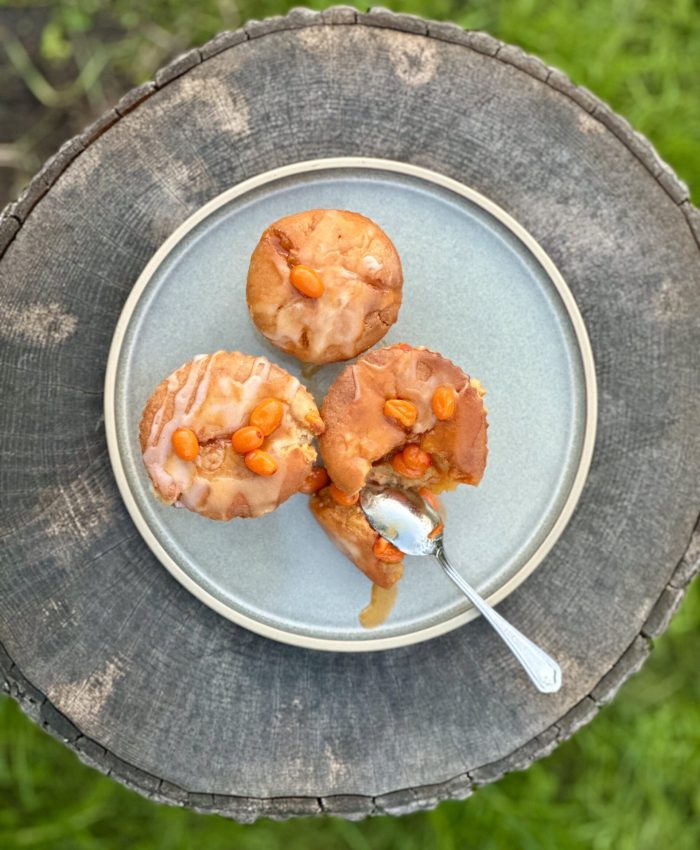 Sea Buckthorn Muffins with Sour Cream