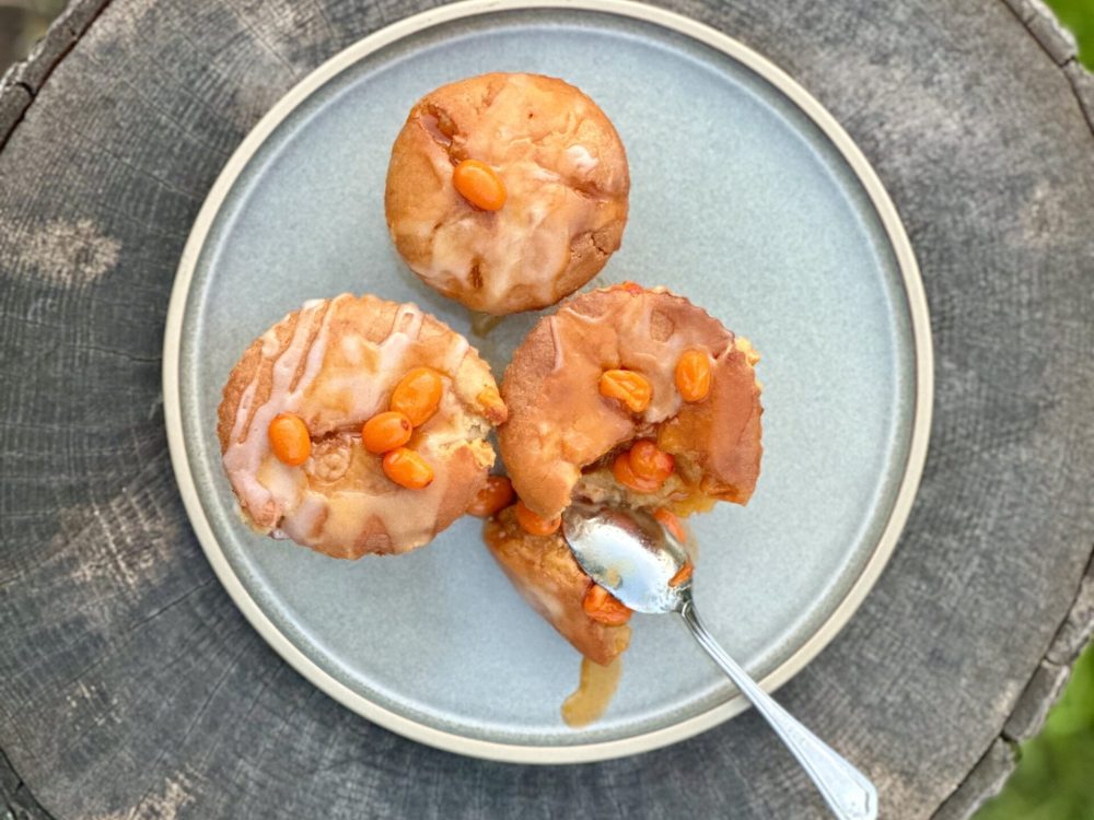 Sea Buckthorn Muffins with Sour Cream